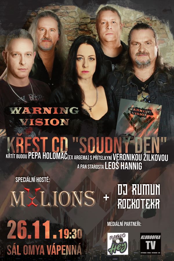 Křest CD " Soudný den " Warning Vision